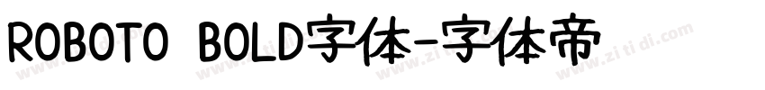 ROBOTO BOLD字体字体转换